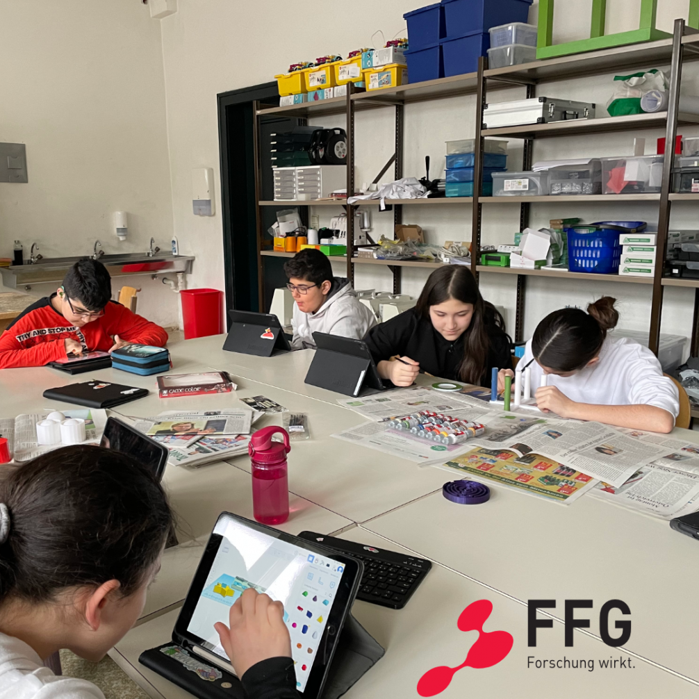 Projekt 3D-Druck mit FFG-Logo